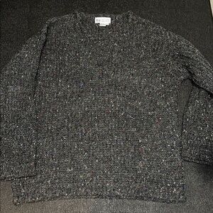 Together 90sGray Knit Sweater with Colorful Accents size large